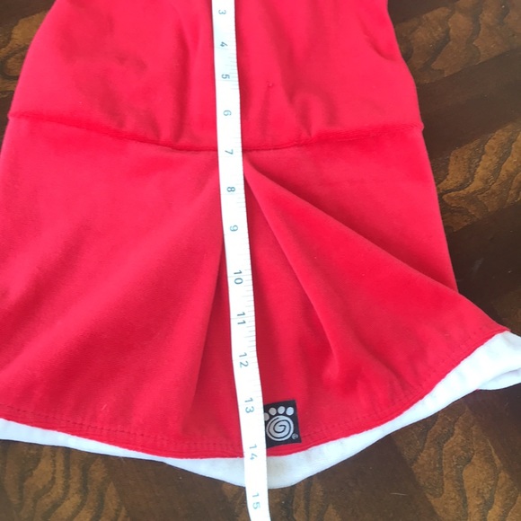 Pet dress red and white medium - Picture 7 of 8